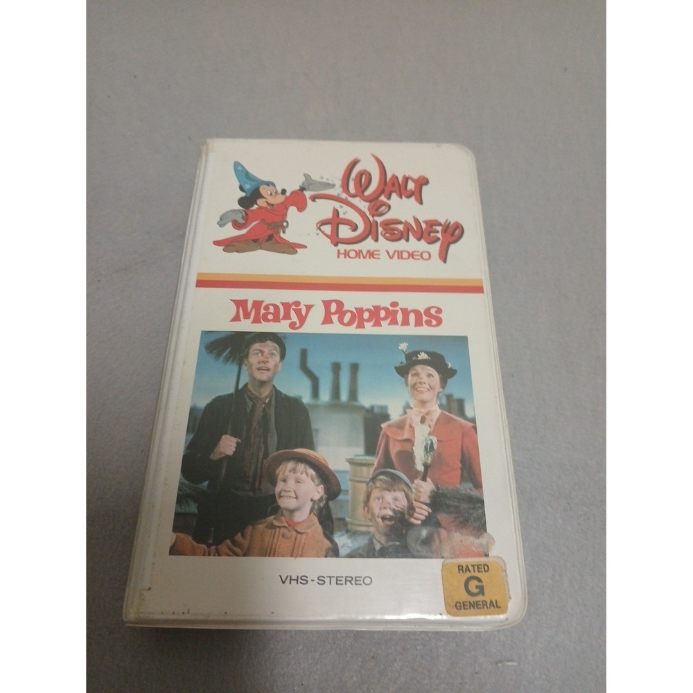 Walt Disney's Home Video Mary Poppins VHS Early Rare Version 1983  Mold Free!!